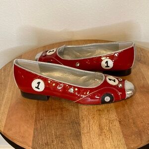 vaneli race car leather flats